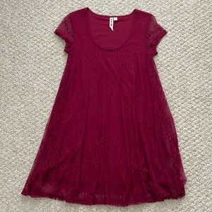 Others Follow Altar’d State red lace dress